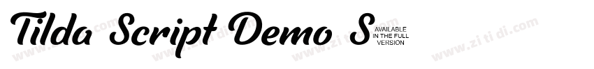 Tilda Script Demo S字体转换